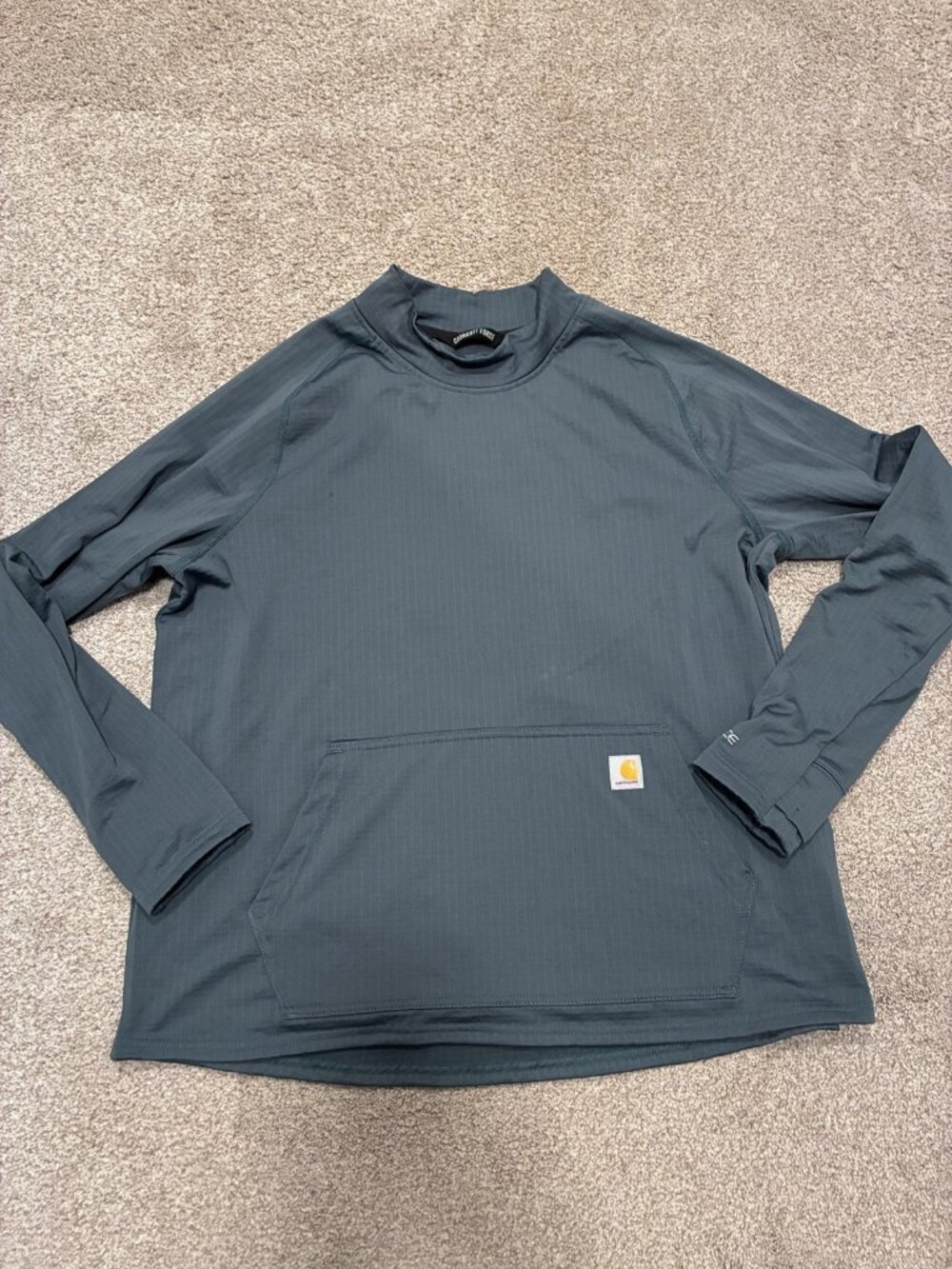Carhartt Force Women's Mock Neck Long Sleeve Pullover Relaxed Fit XL